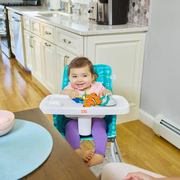 Bright Starts Pop N Dine | Tweedekansje | OP=OP, Ophalen of Verzenden, Zo goed als nieuw, Inklapstoel, Afneembaar eetblad