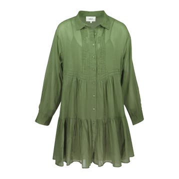 Ba&sh • korte kaki jurk Cosima • 34 (1), Kleding | Dames, Jurken, Verzenden, Nieuw, Ba&sh, Maat 34 (XS) of kleiner