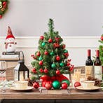 2dekans | Yaheetech Tafelkerstboom Met Verlichting – 38 x 38, Diversen, Kerst, Ophalen of Verzenden, Zo goed als nieuw