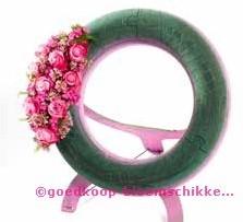 OASIS® Mini Krans 42 cm met staander oase voor verse bloemen, Ophalen of Verzenden, Nieuw