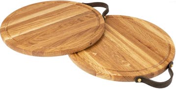 Ronde Houten Snijplank met Handvat en Sapgoot / Pizzapla...