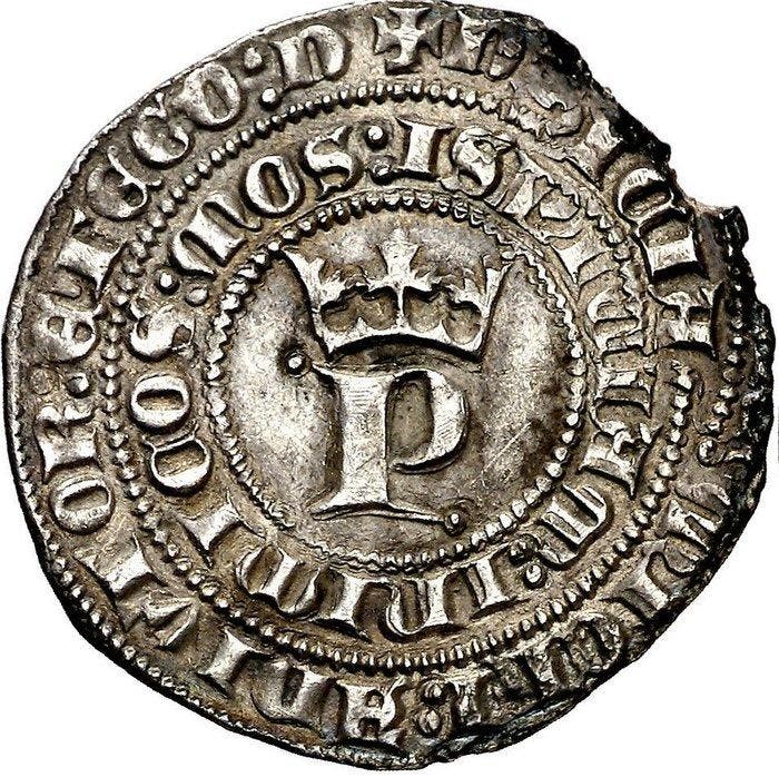 Koninkrijk Castilië. Pedro I (1357-1367). 1 Reale Sevilla, Postzegels en Munten, Munten | Europa | Niet-Euromunten