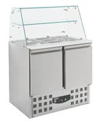 Gekoelde Saladette Glasopstand 2 Drs | Combisteel, Ophalen of Verzenden, Nieuw