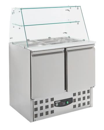 Gekoelde Saladette Glasopstand 2 Drs | Combisteel, Ophalen of Verzenden, Nieuw