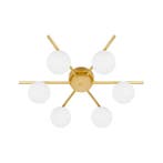 Plafondlamp | BALI | 6x G9 | Goud | 58cm, Huis en Inrichting, Ophalen of Verzenden, Nieuw, Metaal, Modern