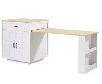 Uitschuifbare Bartafel met Opbergruimte – 133–202 cm, Verzenden, Nieuw