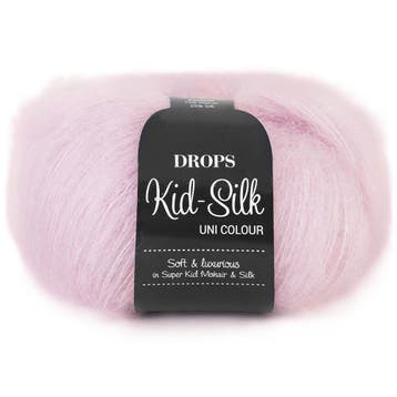 DROPS Kid-Silk Uni Colour - 03 lichtroze - Mohair Garen, Ophalen of Verzenden, Nieuw