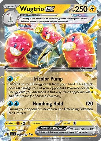 Wugtrio ex (TEF 060), Hobby en Vrije tijd, Verzamelkaartspellen | Pokémon, Nieuw, Ophalen of Verzenden