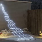 vidaXL LED Kerstboom met Grondspiesjes Koudwit 511 cm Metaal, Diversen, Kerst, Verzenden, Nieuw