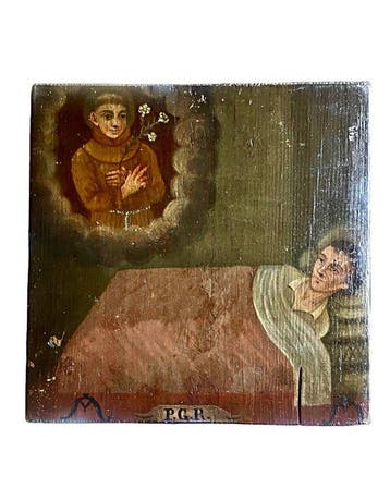 Votiefgeschenk - Hout - 1750-1800 - Italiaans volks-ex voto
