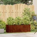 vidaXL Plantenbak roestig 120x40x40 cm weervast staal, Tuin en Terras, Verzenden, Nieuw, Metaal