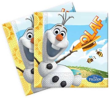 Olaf Frozen Servetten - 20 stuks, Ophalen of Verzenden, Nieuw