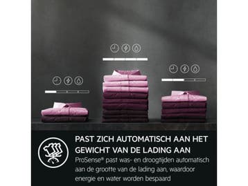 AEG LWR7586CUB - Was-droogcombinatie - 8 kg wassen 5 kg, Verzenden, Zo goed als nieuw