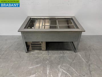 RVS Drop In Saladiere Koelbak 3 x 1/1 GN 114 cm Horeca, Ophalen of Verzenden, Gebruikt