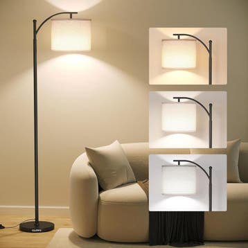 Glowy Vloerlamp Zwart - Staande Lamp incl. LED Lichtbron -, Ophalen of Verzenden, Zo goed als nieuw