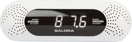 Salora CR626USB Digital alarm clock Wit wekker, Witgoed en Apparatuur, Wekkers, Verzenden