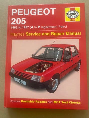 Haynes Manual - Peugeot 205 - 1983-1997 Petrol, Verzenden, Zo goed als nieuw, Peugeot