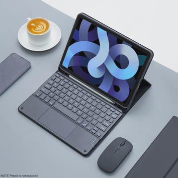 iPad Hoes met Draadloos Toetsenbord en Muis - Compatibel met, Verzenden, Nieuw