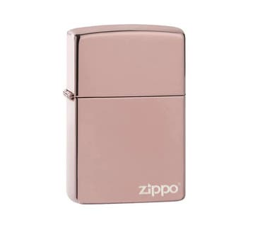 Zippo Rosé Gold met logo, Verzamelen, Verzenden, Nieuw, Aansteker