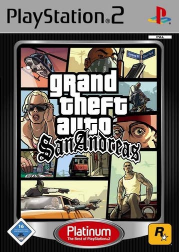Grand Theft Auto San Andreas (platinum) (PlayStation 2), Verzenden, Gebruikt, Vanaf 12 jaar