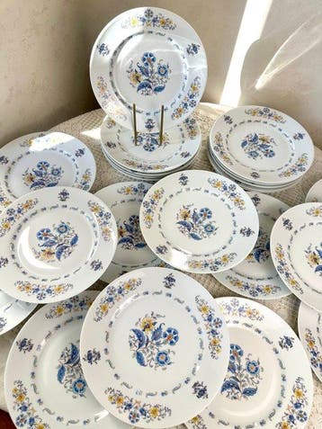 Limoges - Tharaud - Tafelservies (22) - Assuan - Porselein -