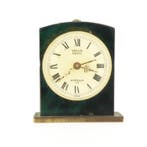 Tafelklok - veglia swiss - Vintage Albast, Messing -