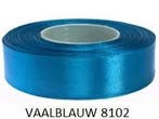 Satijn lint vaal blauw, Ophalen of Verzenden, Nieuw, Feestartikel, Geboorte of Huwelijk