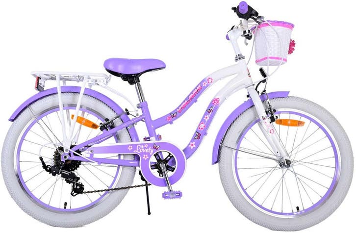 Volare Lovely Kinderfiets - Meisjes - 20 inch - Paars - 7, Fietsen en Brommers, Fietsen | Meisjes, 20 inch, Nieuw, Verzenden