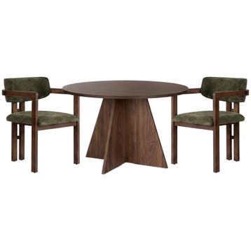 Evila Eettafel - Bruin/Houtkleurig - Nieuw/Ongebruikt -, Huis en Inrichting, 50 tot 100 cm, 100 tot 150 cm, Nieuw, Scandinavisch