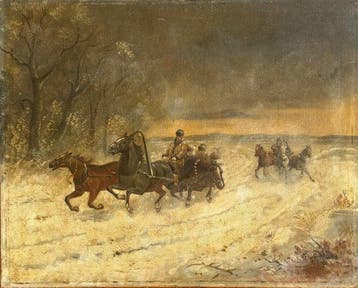 Alfred Kowalski (1849-1915), after - A ‘Troika’ Russian