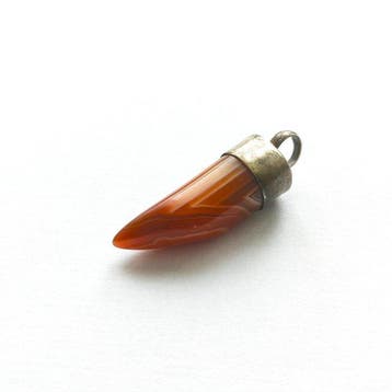Oud-Indochinese bergstammen agaat Tijgertand-kraal talisman