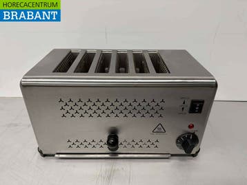 HCB RVS Toaster Broodrooster 6 sneden 230V Horeca, Ophalen of Verzenden, Nieuw in verpakking