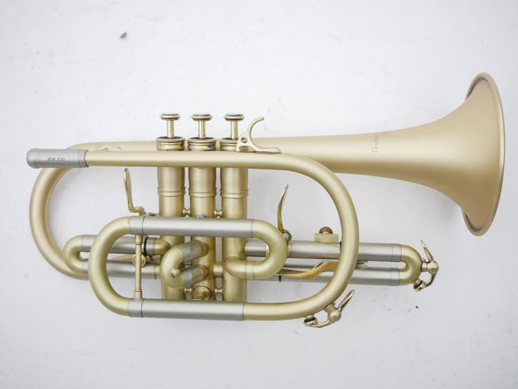 Cornet Courtois Chambord II Gereviseerd mat gelakt, Muziek en Instrumenten, Blaasinstrumenten | Trompetten, Gebruikt, Ophalen of Verzenden