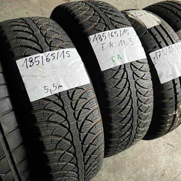 2 x Fulda Kristall Montero 3 185-65-15 Winterbanden 5,5mm, Gebruikt, 15 inch, Band(en), Personenwagen