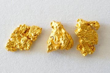 Goud Mauritaanse nuggets 1,044 gram- 1.04 g - (3), Verzamelen