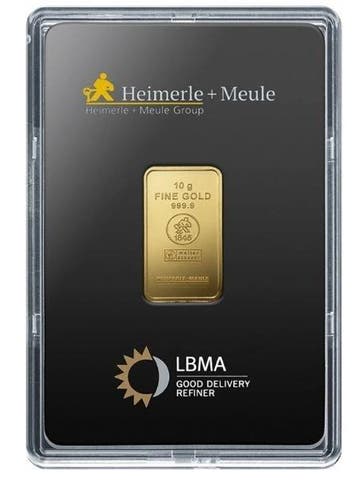 10 gram - Goud .999 - Heimerle + Meule - Verzegeld