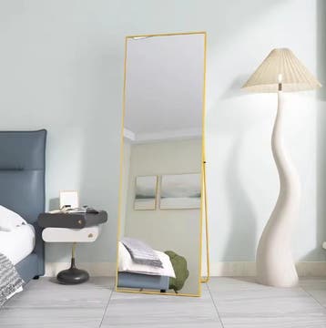Volledige Lengte Spiegel 165×60 cm met Goudkleurig Frame, Verzenden, Nieuw
