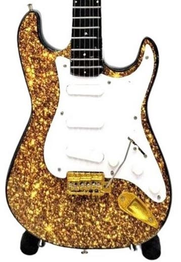 Miniatuur replica Fender Stratocaster gitaar - Eric Clapton, Ophalen of Verzenden, Nieuw, Pop, Beeldje of Miniatuur