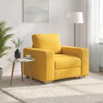 vidaXL Sofastoel Lichtgeel 100x77x82 cm Corduroy Stof, Verzenden, Nieuw, Stof