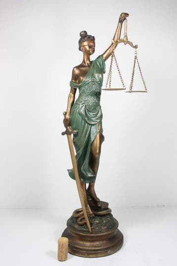 sculptuur, Lady Justice - 52 cm - Resin