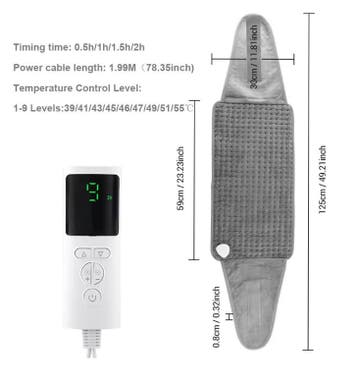 Elektrisch Warmtekussen 60×30 cm – Timer en Temperatuur, Verzenden, Nieuw
