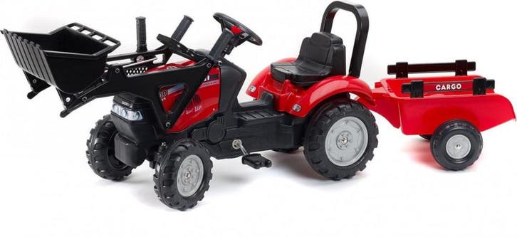 Falk Tractor Case Set + Lader 2/5 (Kinderen, Loopauto'), Kinderen en Baby's, Speelgoed | Buiten | Voertuigen en Loopfietsen