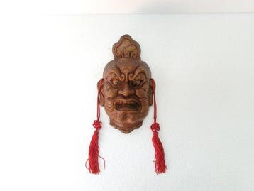 Noh masker - Houten Noh-masker Nio (Boeddhisme) Kongorikishi