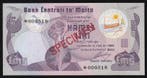 5 Pound ohne Jahr Malte Malta 5 Pfund Exemplar, Postzegels en Munten, Bankbiljetten | Europa | Niet-Eurobiljetten, Verzenden