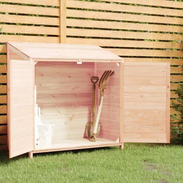 vidaXL Tuinschuur 102x52x112 cm massief vurenhout, Verzenden, Nieuw