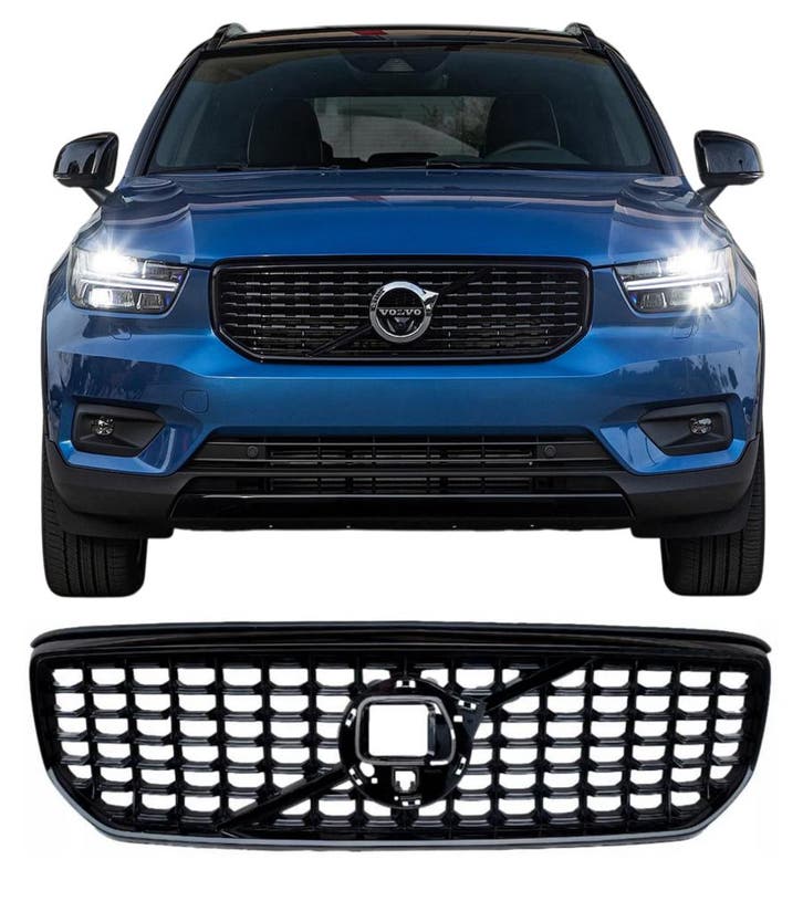 Grill | Volvo XC40 | 2018-2023 | R-design look |  glanzend z, Auto-onderdelen, Carrosserie en Plaatwerk, Nieuw, Volvo, Verzenden