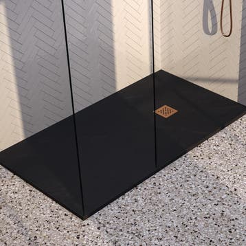Brauer Asteroid Douchebak - 100 x 160 cm - Mineraalmarmer -, Ophalen of Verzenden, Nieuw