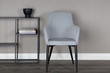 Eetkamerstoel - Claudia - Lichtgrijs - Rib - Jörn, Huis en Inrichting, Stoelen, Verzenden, Nieuw