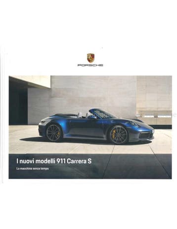 2020 PORSCHE 911 CARRERA S HARDCOVER BROCHURE ITALIAANS, Nieuw, Porsche, Author