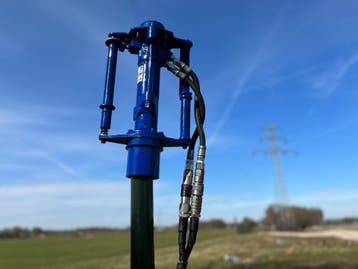 Praktische en sterke Hydraulische Maruzen Palenrammer, Tuin en Terras, Ophalen of Verzenden, Nieuw, Overige soorten, Maruzen